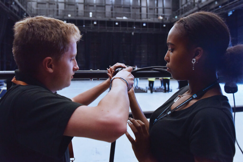 Apprentice venue technicians
