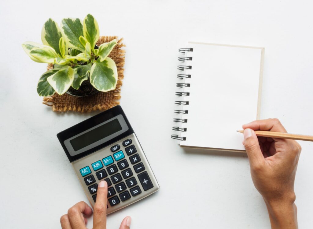 Person calculating employers National Insurance