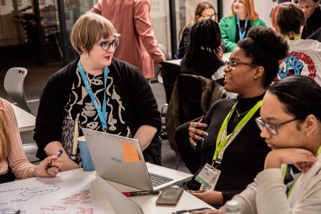 Teaching Assistant apprentice helping a student