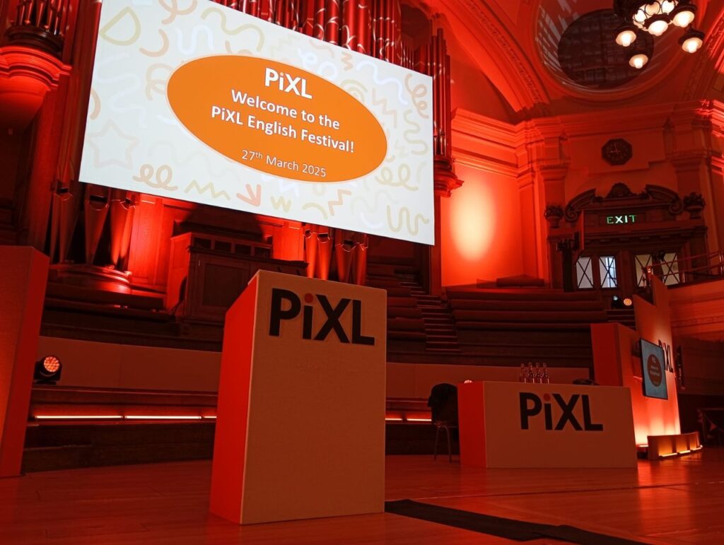 PiXL English Festival on stage