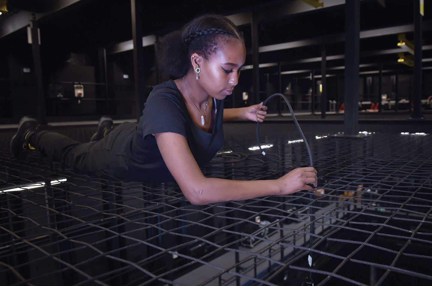 Creative Venue Technician apprentice, fixing tech equipment